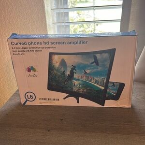 Curved phone HD screen amplifier